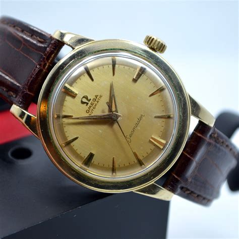 vintage omega gold mens watch|vintage omega automatic men's watch.